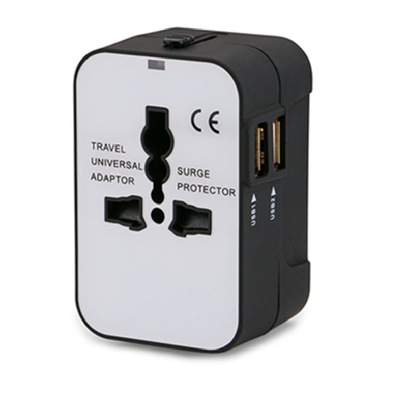 듀얼 USB 2.1A 여행용 돼지코 범용변환기 글로벌 변환 플러그 110V-240V - 상세 이미지 5
