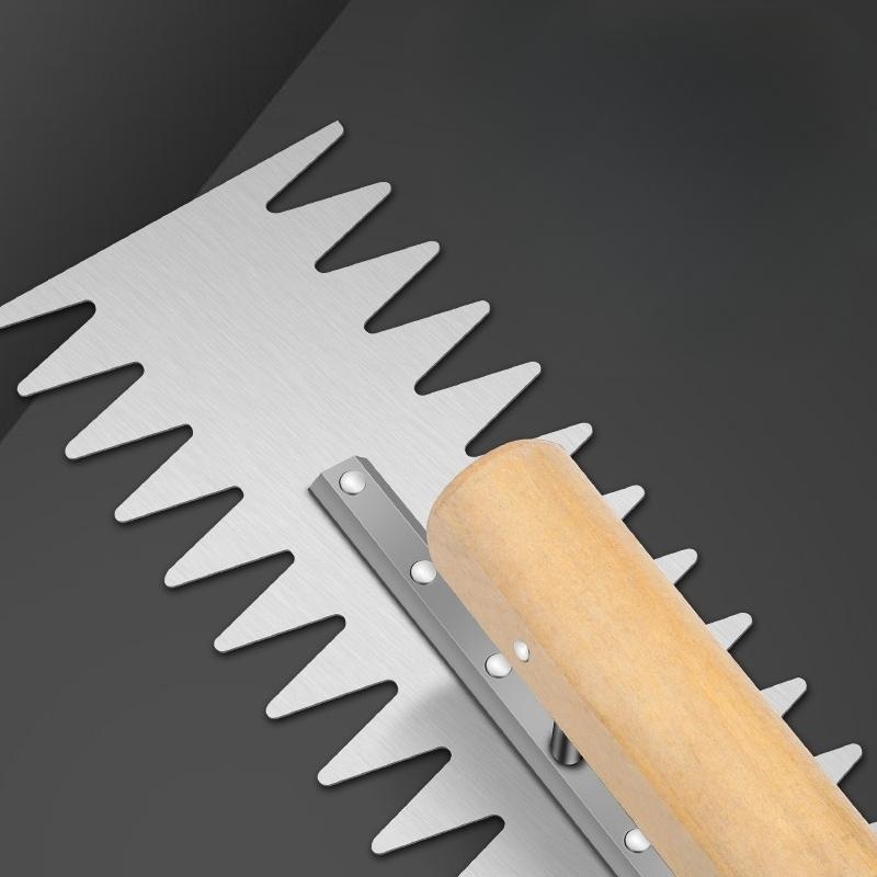 타일흙손 0.7mm 압착 미장칼 고데 본드 톱니 갈갈이 타일공구 톱니 흙손 벽돌칼 - 상세 이미지 2