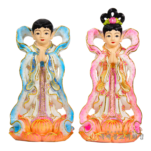 삼베칠보 천상동자세트 - 1자5치 : 불교365