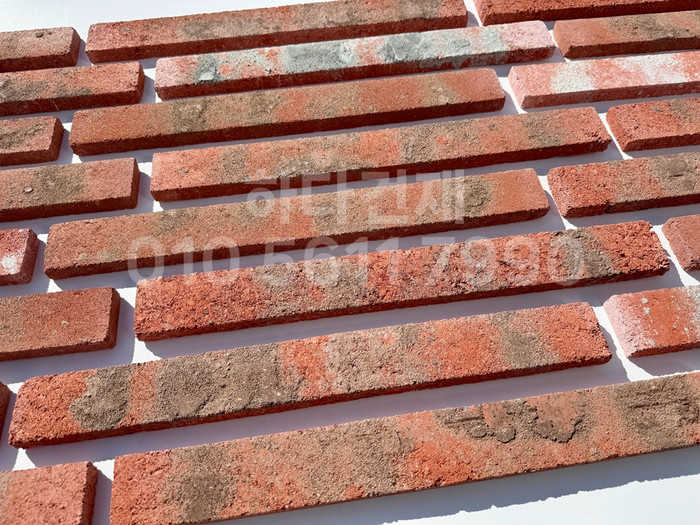 고벽돌 롱브릭타일 490x53x19T 적고벽돌타일 / 하다건재 고벽돌타일