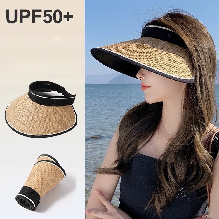 돌돌말이 썬캡 자외선차단모자 여름모자 UPF50+ - 상품 이미지