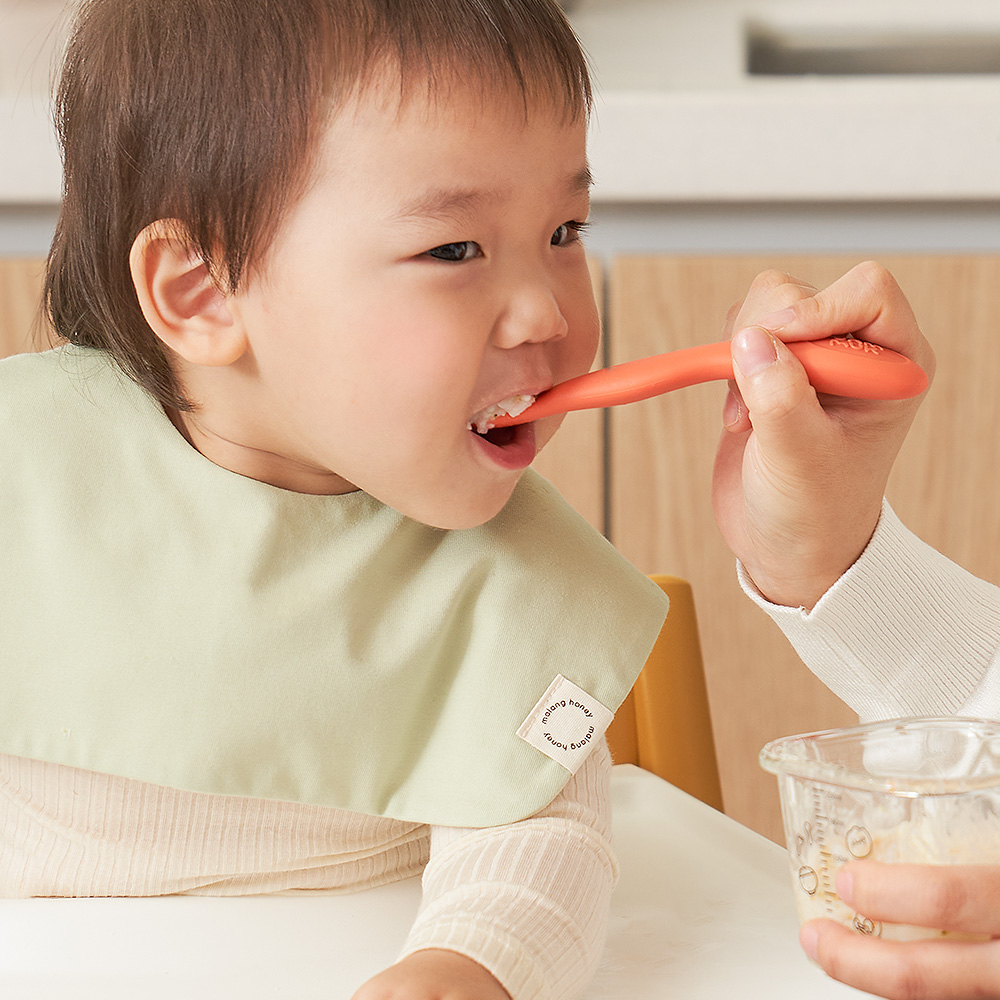 잼먹 초기 이유식 스푼 떠먹스푼 아기 숟가락 실리콘