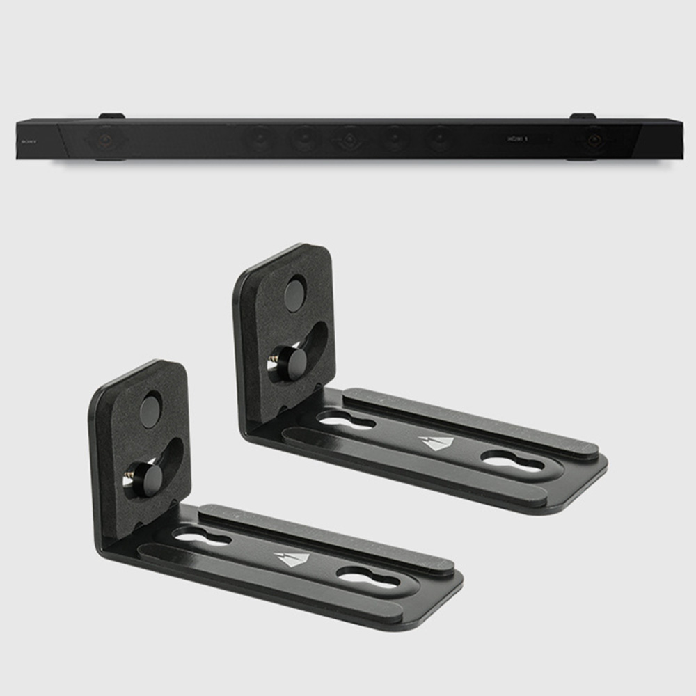 사운드바거치대 벽걸이 타공형 슬림 심플 사운드바 브라켓