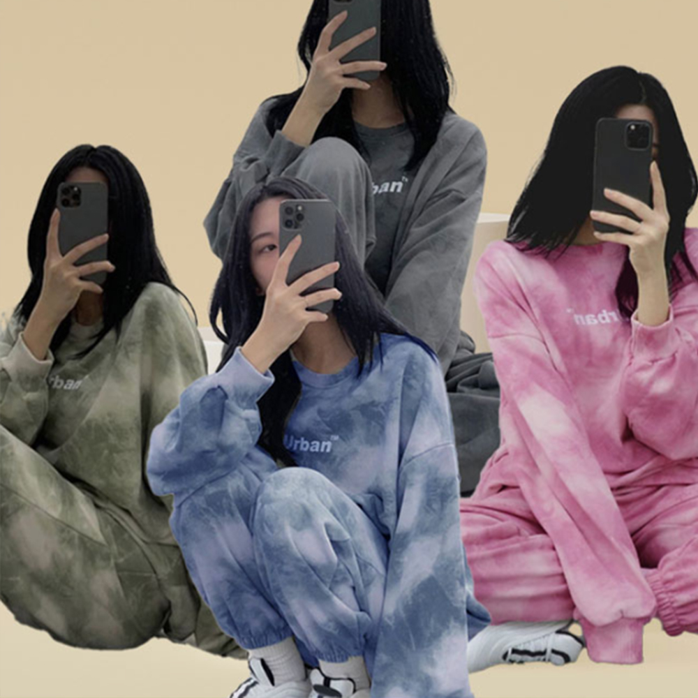 여자 상하의 세트 셋업 데일리 캐쥬얼 상하 봄 가을 겨울 긴팔 긴바지 바지 팬츠 추리닝 - 상품 이미지