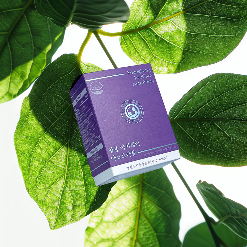 [3+1]영롱 아이케어 아스트라뷰[눈 건조 케어] 아스트라갈린 빌베리 제놀 감잎추출물 안구 이미지 2