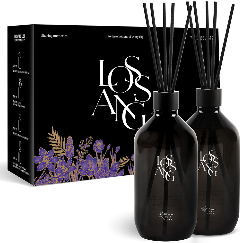 Lossang 로쌩 1+1 대용량 디퓨저 500ml 호텔우드 선물세트 - 최저가 18,700원