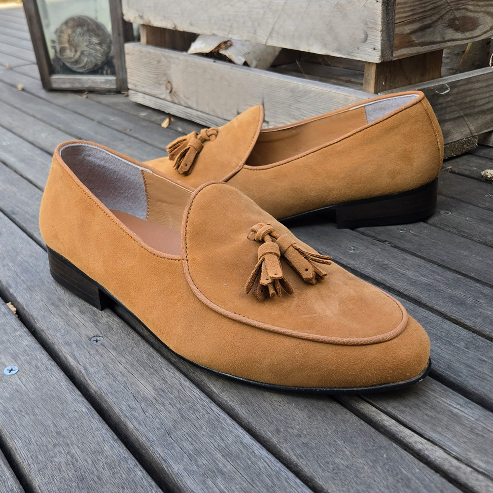 테슬 무브 스웨이드 로퍼 수제화 handmade 염소가죽 - 상세 이미지 3