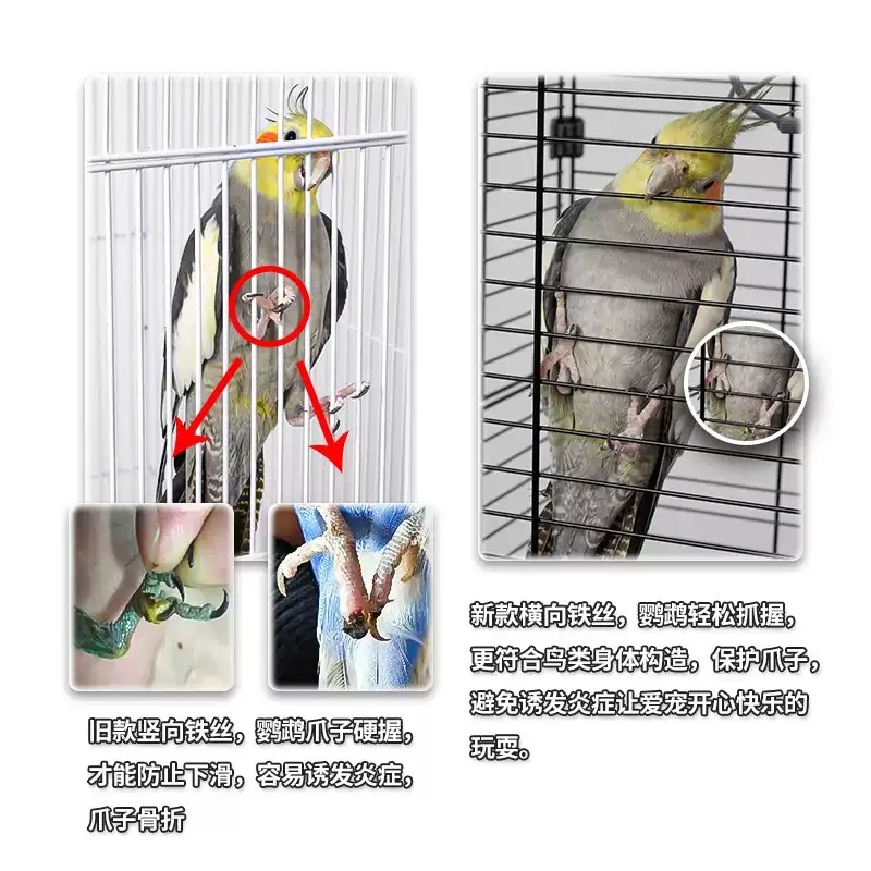 아크릴새장 새집 앵무새장 앵무새 사육장 대형 케이지 투명 놀이터 둥지 하우스 - 상세 이미지 2