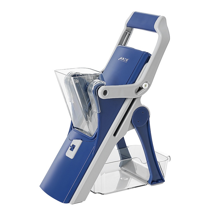 스마트 만능 채칼 무 양파 슬라이서 블레이드3개 포함 야채커터 채썰기 세트 다용도 채써는기계