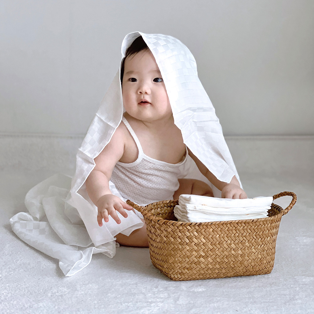 리에또 신생아 밤부 면 천기저귀 대나무 아기 사각기저귀 대형 5P