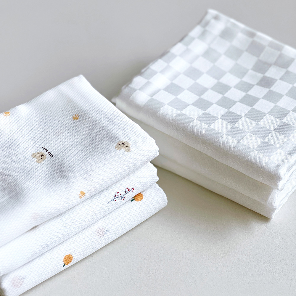 리에또 신생아 밤부 면 천기저귀 대나무 아기 사각기저귀 대형 5P