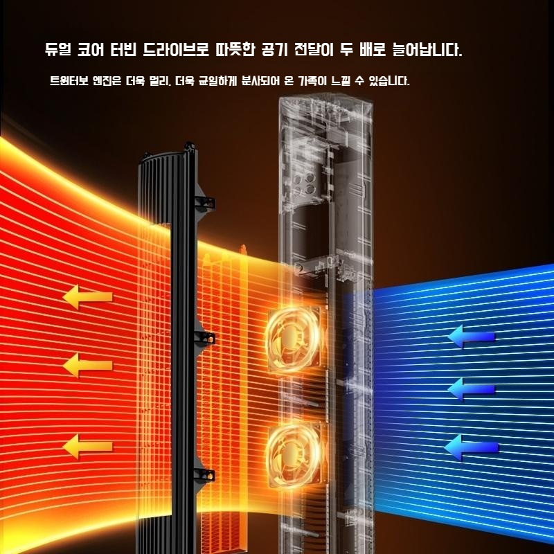 가정용 수직 그래핀 히터 지능형 고속히터 PTC 온풍기 - 상세 이미지 4