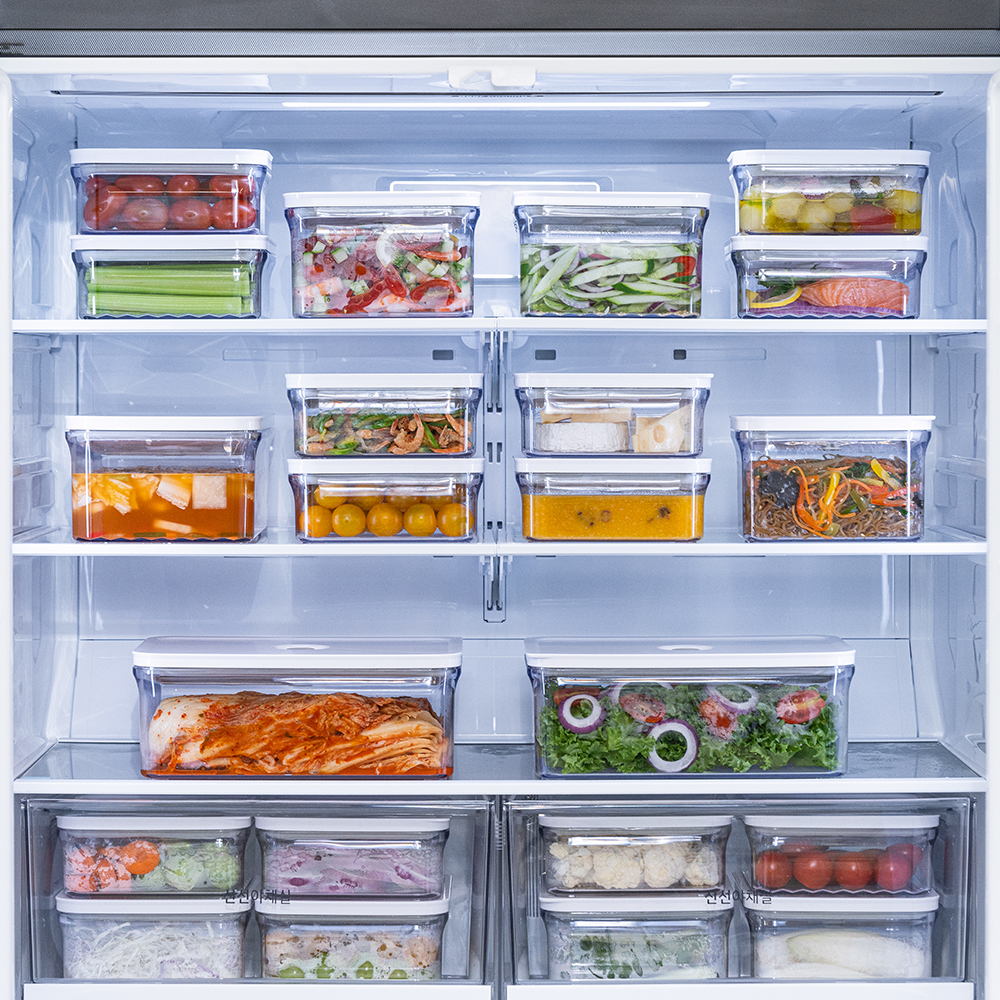 [N단독구성] 프랑코 파워바큠 진공 밀폐용기 올인원 세트 10P(무선 진공 오토펌프 포함)