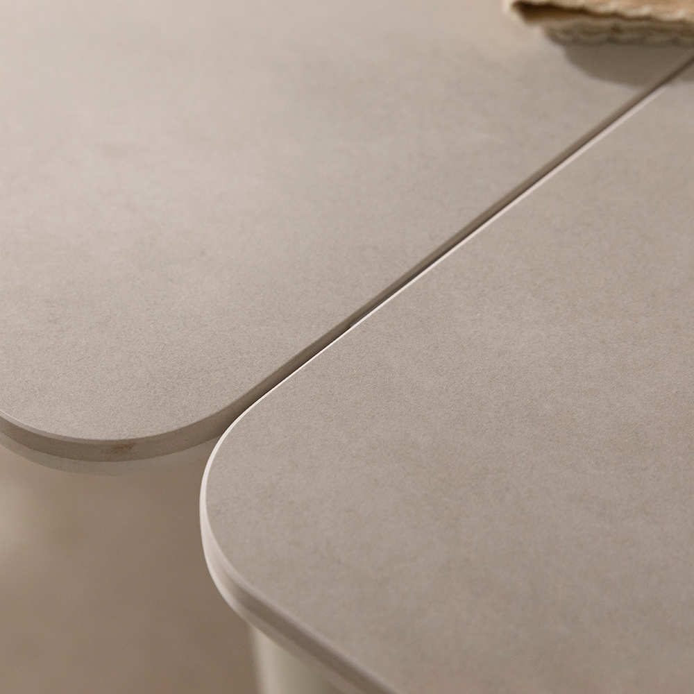 글로리 확장형 세라믹식탁 직사각형 테이블 4인용 8인용 그레이 1400 2000