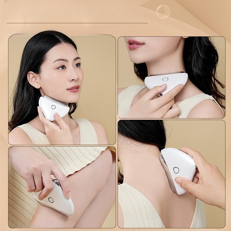 하트 IPL 케어 EMS 전기 괄사기 얼굴 리프팅 윤곽 마사지기 - 메인 이미지