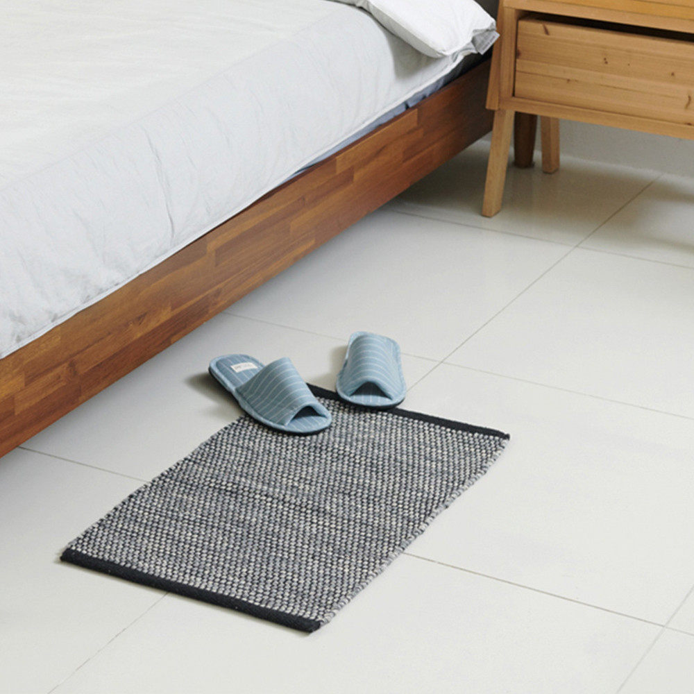 설렘하우스 루나 핸드메이드 순면 발매트 주방매트 2color 양면발판