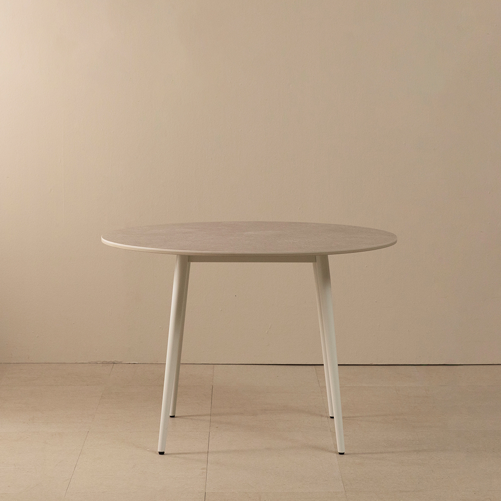 라움에스알 제나 양면 포세린 원형 세라믹 주방 식탁 4인용 테이블 1000