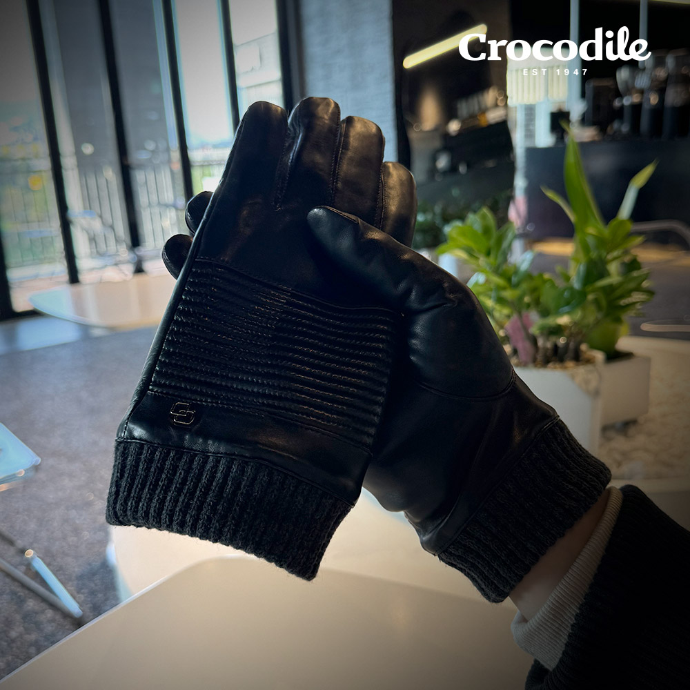 크로커다일 시보리 스마트 터치 남성 겨울 가죽 장갑 양가죽장갑