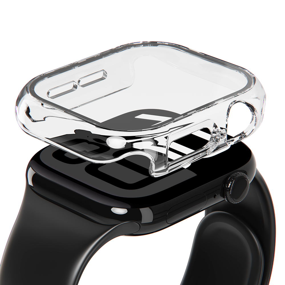 아이엠듀 애플워치10 케이스 풀커버 강화유리 하이브리드 투명 46mm - 상세 이미지 2
