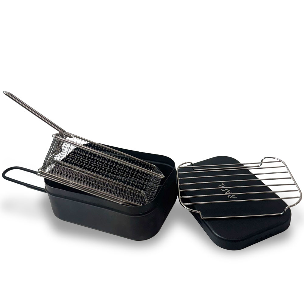 아필 강화 알루미늄 논스틱 코팅 백패킹용 경량 캠핑반합 1400ml