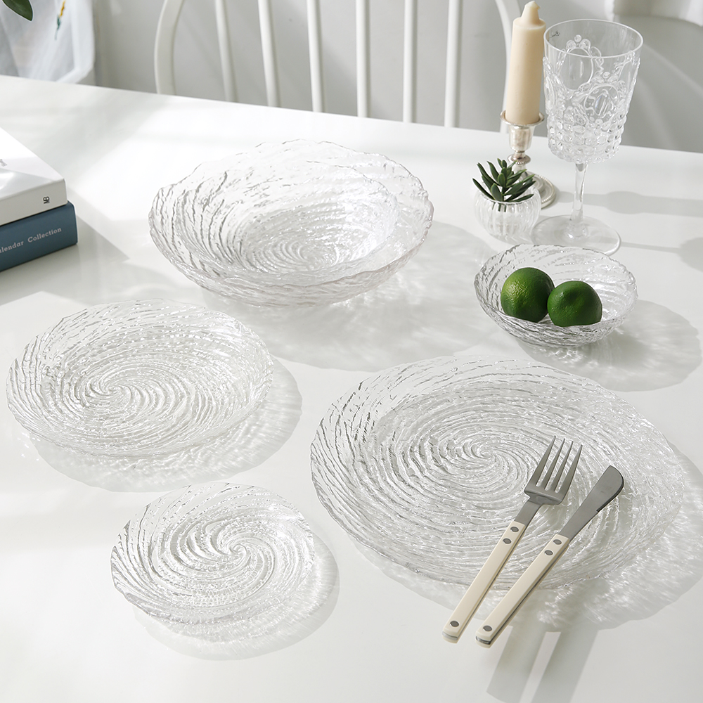 플라라 유리 쿠프 간식 요거트 샐러드볼 회오리 유리볼 소 - 상세 이미지 2