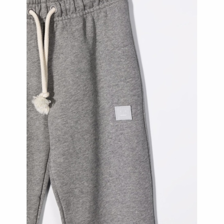 Acne Studios 아크네스튜디오 키즈 그레이 페이스 로고 코튼 스웻팬츠 DK0006 - 상세 이미지 3