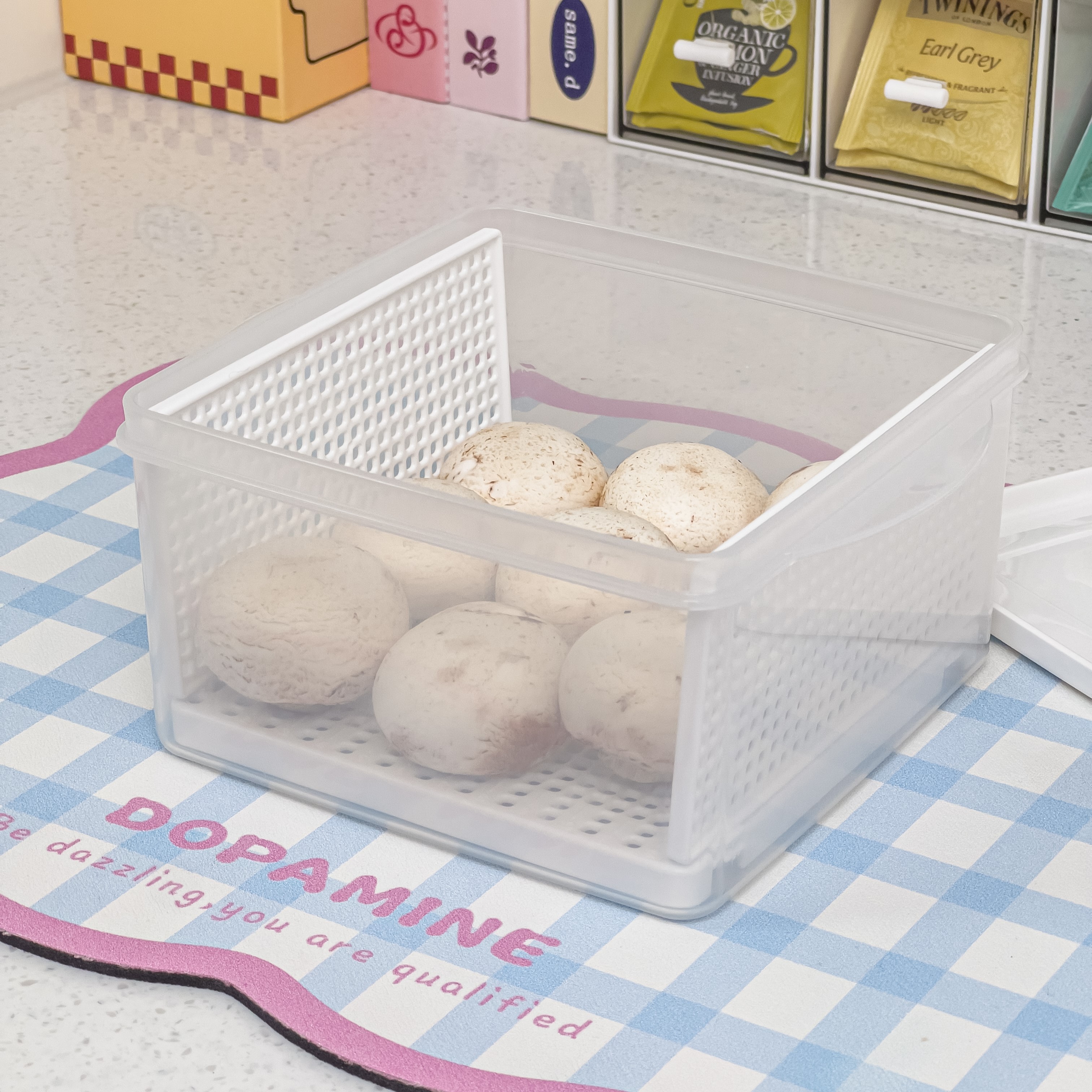 샐러드 소분 야채 보관 채반용기 콩나물 두부 파 보관통 샌드위치 이미지 8