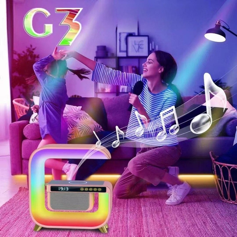 G3 블루투스 스피커 무드등 스마트폰 무선충전 알람기능 탑재 - 상세 이미지 4