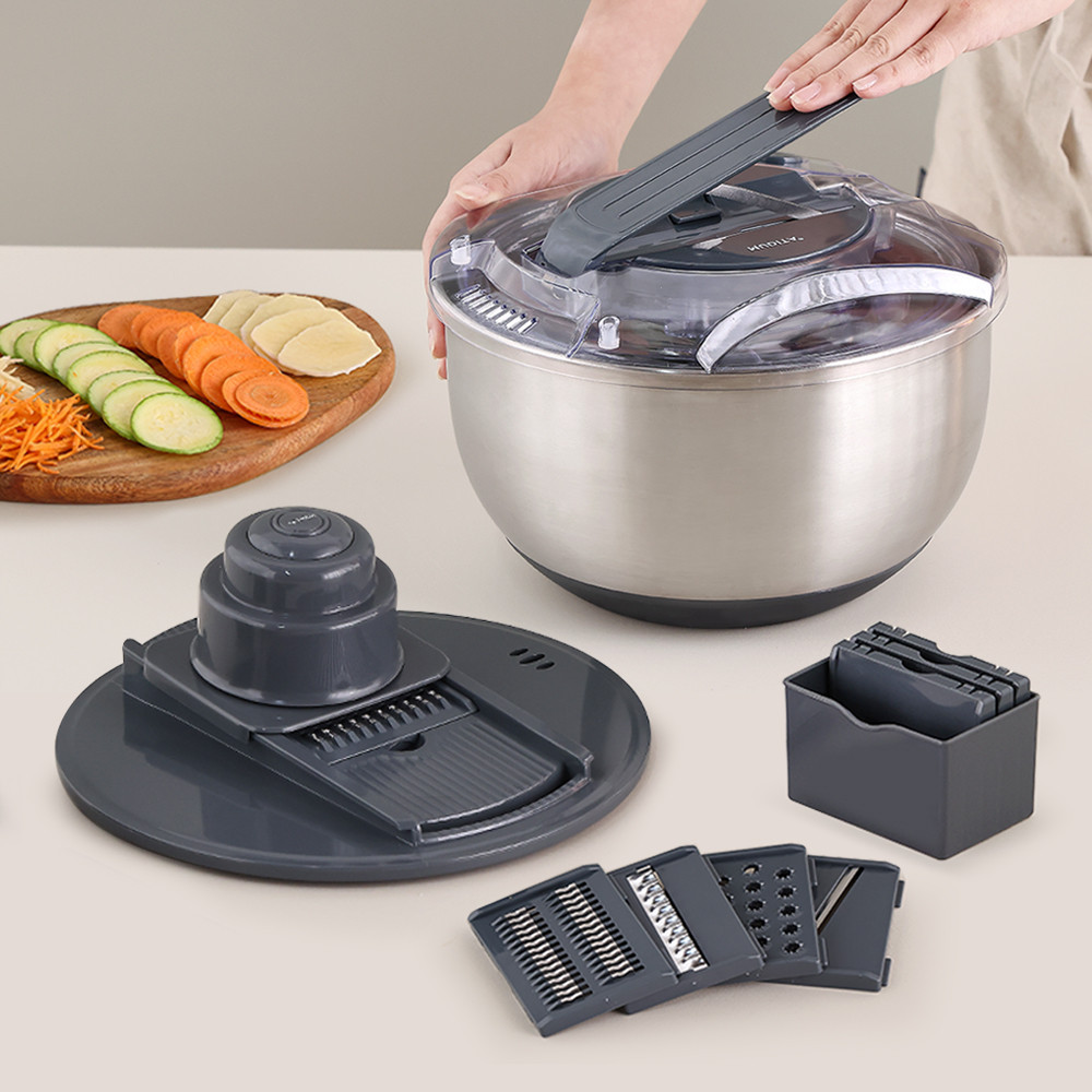 무디타 프로페셔널 304 스텐 믹싱볼 야채 탈수기 5L / 대용량 채소 짤순이 스피너