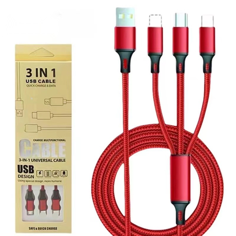 만능 3-in-1 고속 충전케이블 1+1구성 1.2M - 상세 이미지 2