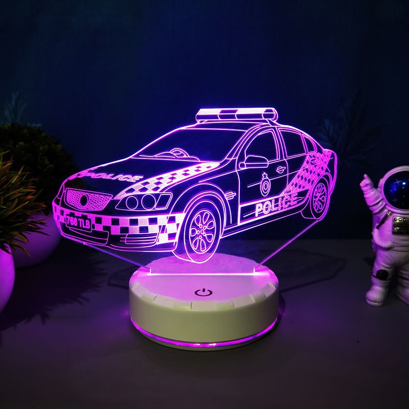 3D LED 스포츠카 무드등 홀로그램 테이블램프 인테리어 장식품 이미지 7