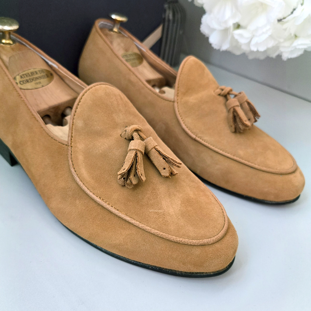 테슬 무브 스웨이드 로퍼 수제화 handmade 염소가죽 이미지 6