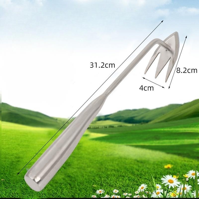 스테인리스 채집호미 제초도구 산나물 캐기 제초삽 갈퀴채집 농기구 제초기 잡초제거