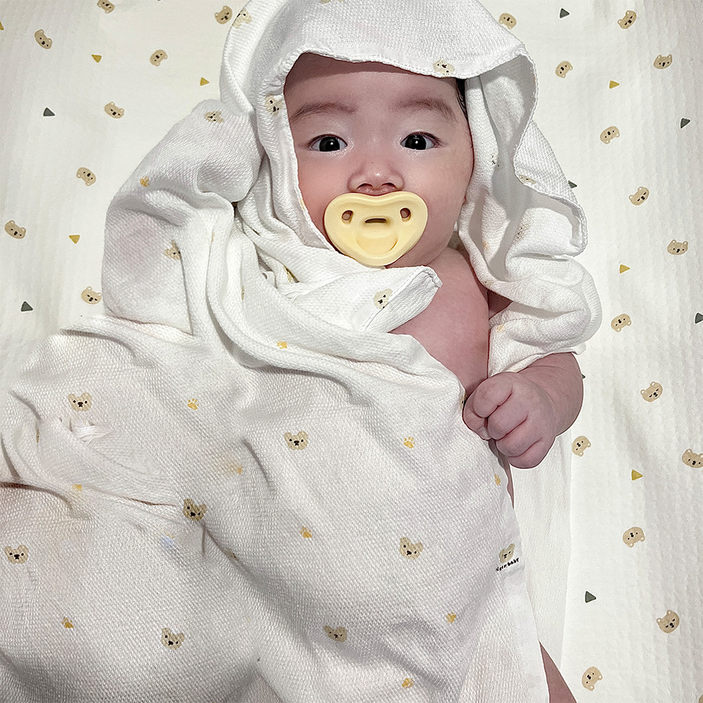 리에또 신생아 밤부 면 천기저귀 대나무 아기 사각기저귀 대형 5P