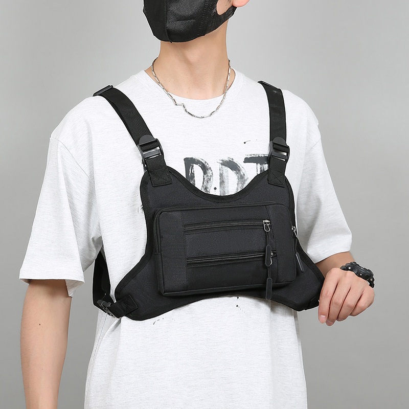 체스트백 여행 도난 소매치기 방지 슬링백 앞으로 매는 가슴 안전가방 6Color
