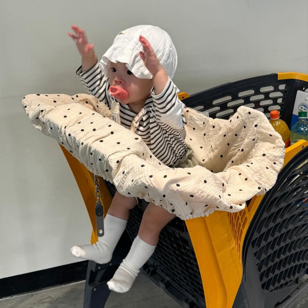 뮤이 안심커버 식당 아기의자커버 아이 마트쇼핑카트커버 베이비체어