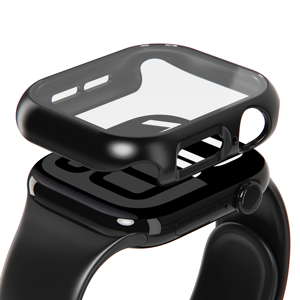 아이엠듀 애플워치10 케이스 풀커버 강화유리 하이브리드 투명 46mm - 상세 이미지 3