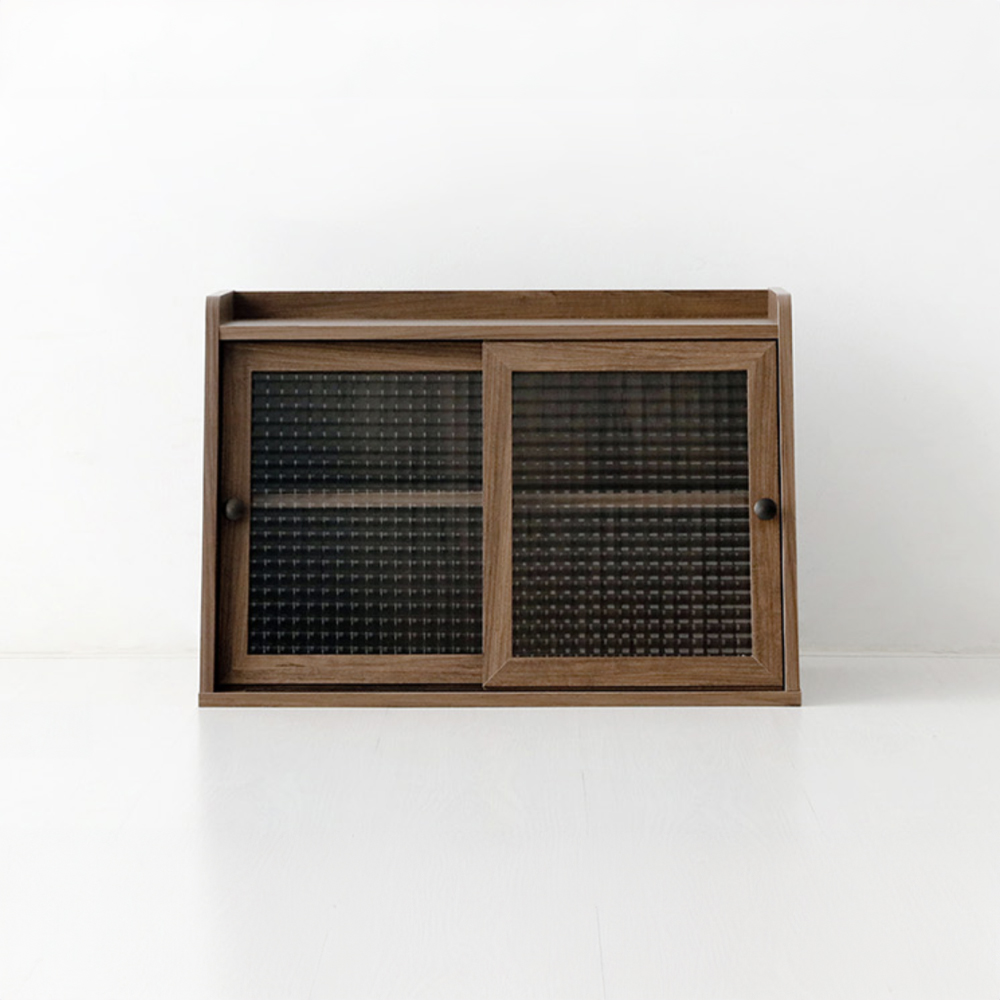 폴라보 미니수납장 넓은 2문 A형 620x300x420mm, 2단, 미들브라운8938.6359 - 메인 이미지