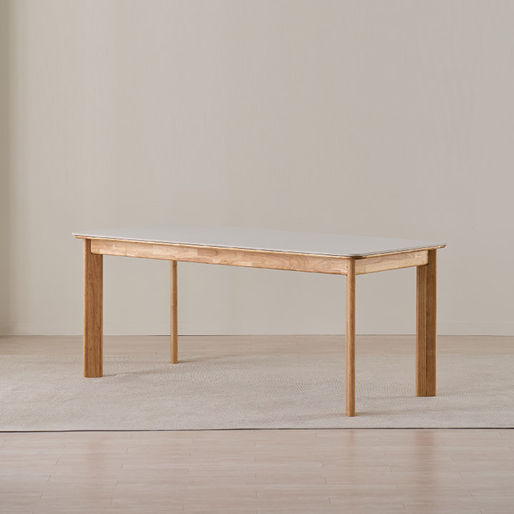 [삼익가구]헤일드 포세린 통세라믹 6인용 원목 식탁 테이블