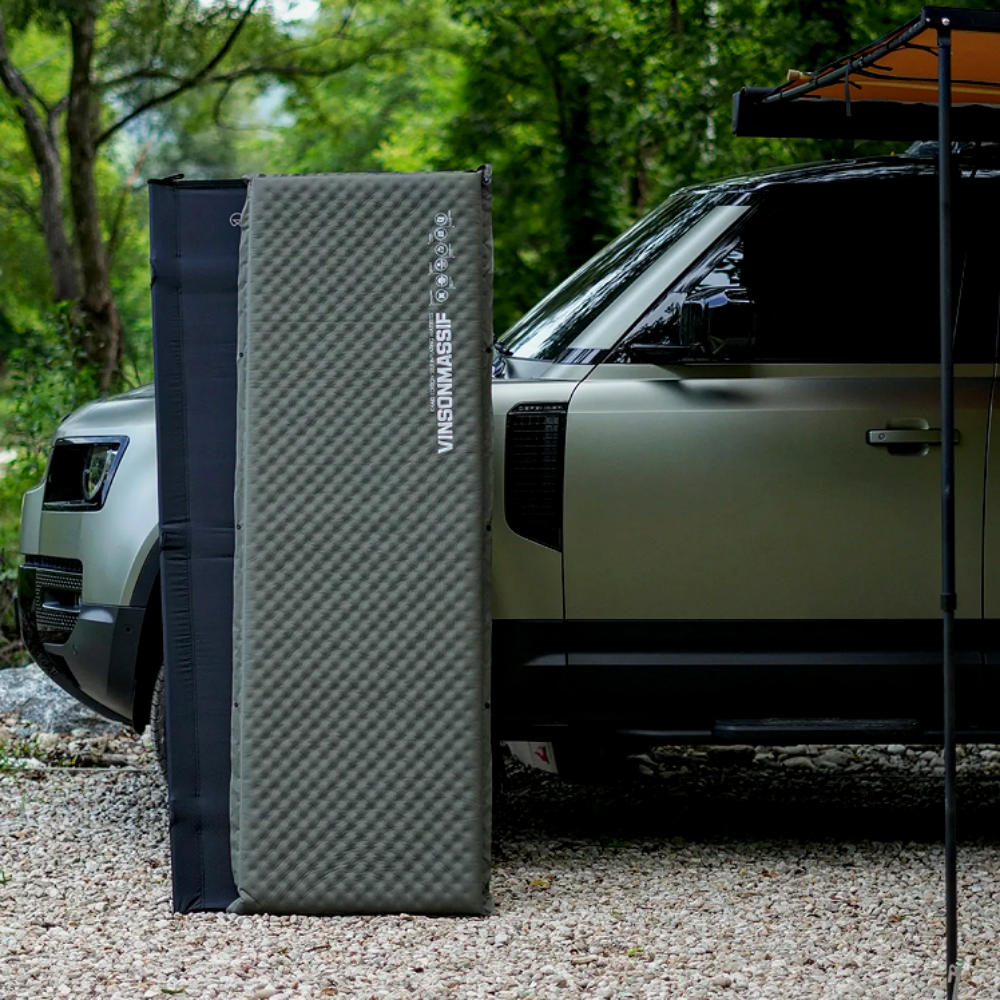 빈슨메시프 프리미엄 자충매트 캠핑 차박 피크닉 휴대용 에어 캠핑매트 싱글, 5cm, 블랙