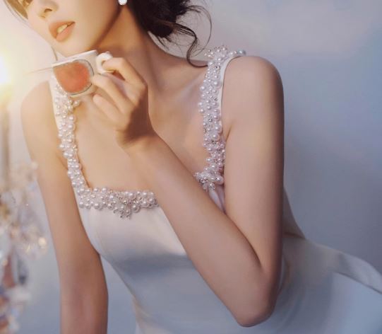 셀프웨딩드레스 2부드레스 파티 진주 야외 제주스튜디오 컨셉 스냅촬영 미니드레스 - 상세 이미지 5