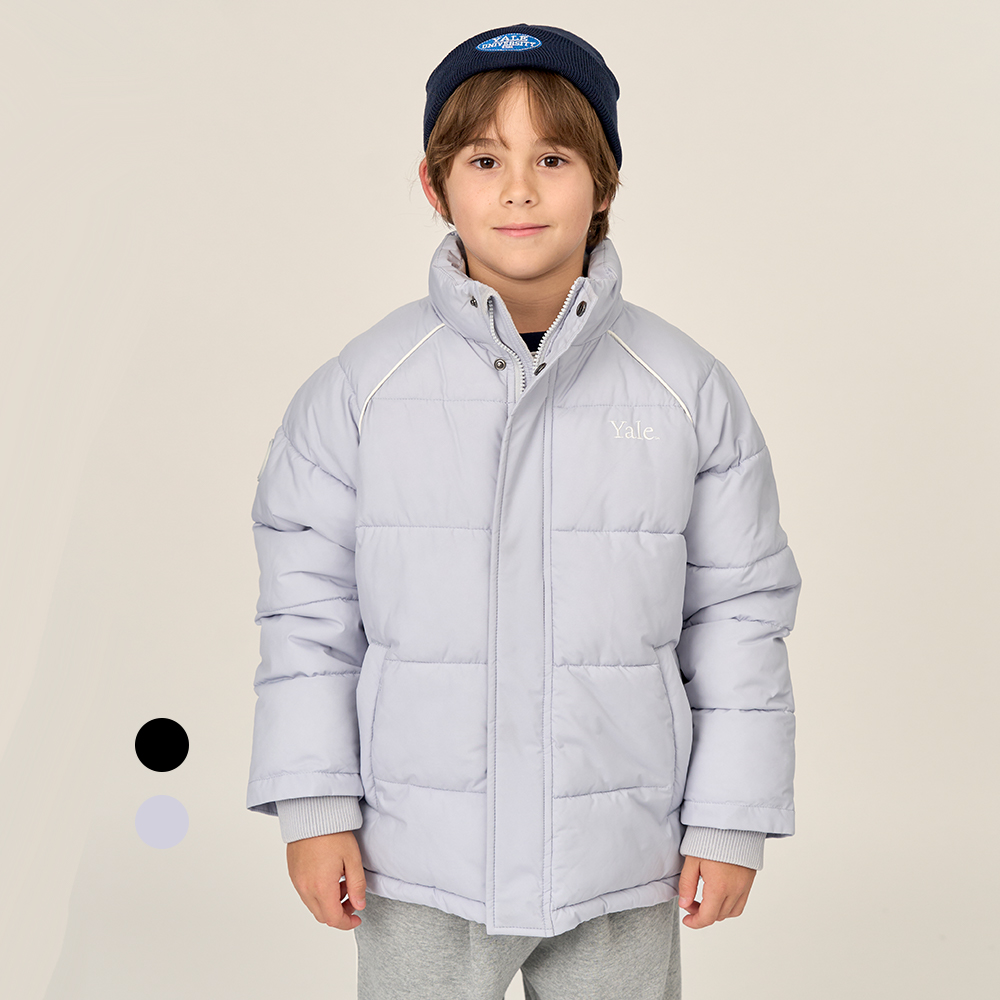 예일키즈 스몰 로고 숏 패딩_A4W018