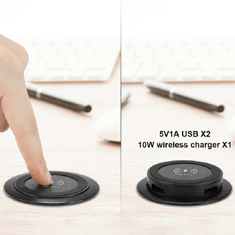 3 in 1 무선 충전기 USB 포트 2개 - 상세 이미지 4