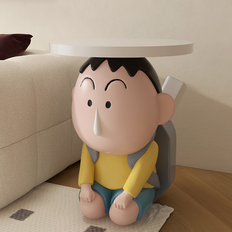 짱구 맹구 사이드 테이블 짱구는못말려 맹구 돌가방 라운드 미니 사이드테이블 - 상세 이미지 5