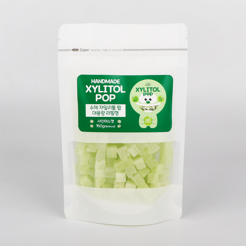 자일리톨 무설탕 캔디 대용량 150g 자일리톨팝 오리지널 리필형 이미지 7