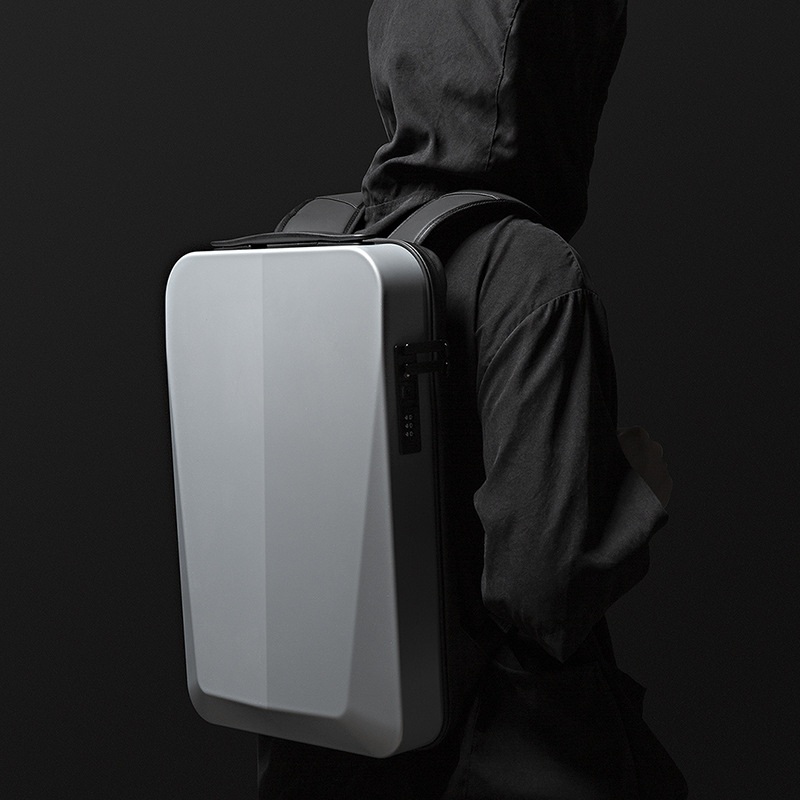 BANGE 비즈니스 백팩 남자 플라스틱 하드 쉘 컴퓨터 가방 - 상세 이미지 2