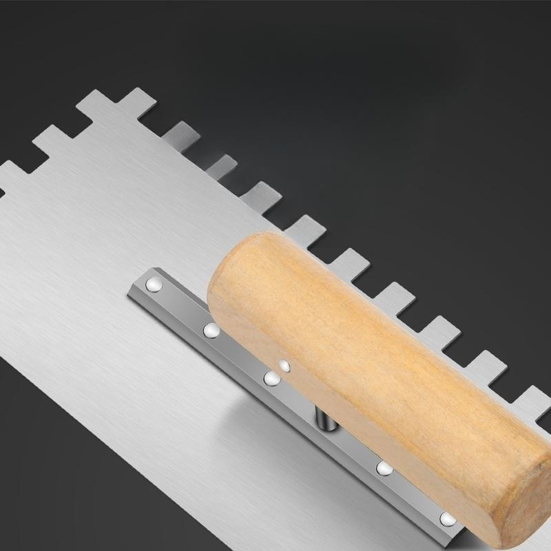 타일흙손 0.7mm 압착 미장칼 고데 본드 톱니 갈갈이 타일공구 톱니 흙손 벽돌칼 - 상세 이미지 3