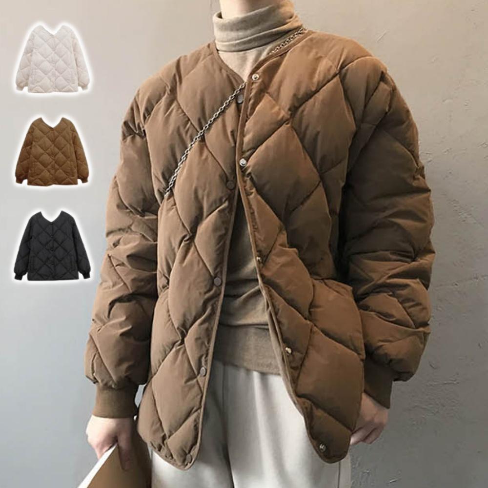 여성 브라운 패딩 점퍼 겨울 잠바 퀼팅패딩