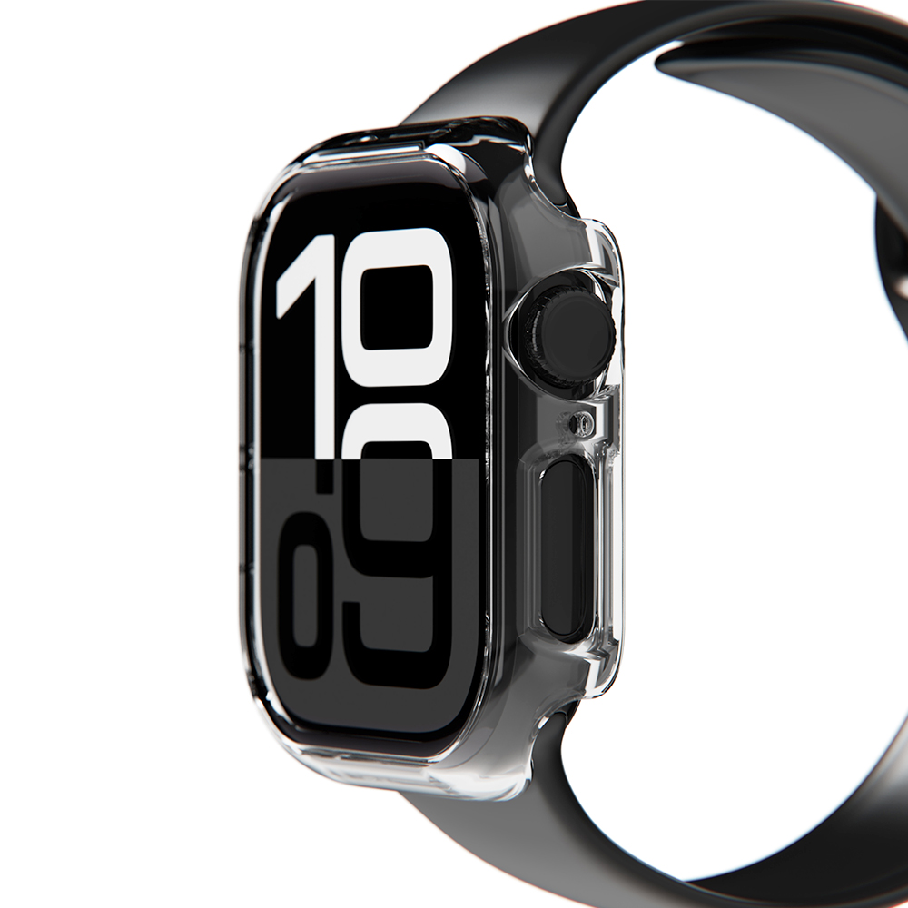 아이엠듀 애플워치10 케이스 풀커버 강화유리 하이브리드 투명 46mm 이미지 7