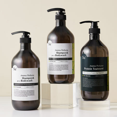 [2+1] 수오가닉 퍼퓸 샴푸워시 1000ml 2개+트리트먼트 1000ml 1개